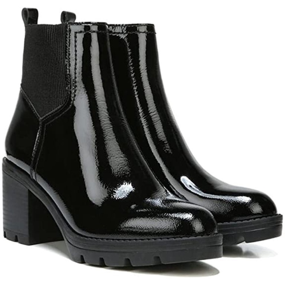 Naturalizer Women's Verney 2 Ankle Boots, Black Patent Leather-Size 8.5M